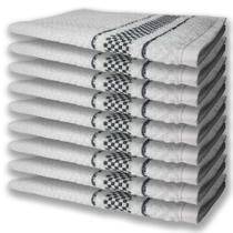 9 Panos De Prato Atoalhado Felpudo Premium Preto