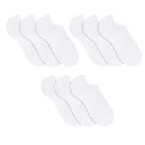 9 Pares De Meias Sapatilha Esportiva Sport Selene Com Punho Elástico