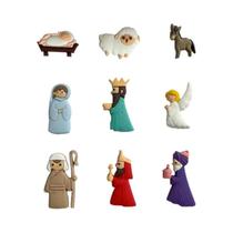 9 Pçs/set Dos Desenhos Animados PVC Mini Natal Jesus Conjunto Acessórios para DIY Feito À Mão 9 Pçs/set Dos Desenhos Animados PVC Mini Natal Jesus Conjunto Acessórios para DIY Feito À Mão