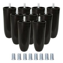 9 Pé Box 12cm Conico Com Bucha Americana Fixo Preto Móveis Cama Colchao Poltrona Sofá Rack Estante Armário Cômodo 9 Pé Box 12cm Conico Com Bucha Americana Fixo Preto Móveis Cama Colchao Poltrona Sofá Rack Estante Armário Cômodo