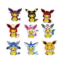 9 peças broche fofo pikachu criativo elfo amarelo esmalte pino emblema de metal roupas mochila joias 9 peças broche fofo pikachu criativo elfo amarelo esmalte pino emblema de metal roupas mochila joias