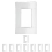 9 Placa 4x2 3 Postos Linha Lunare Schneider Branco Gelo 9 Placa 4x2 3 Postos Linha Lunare Schneider Branco Gelo