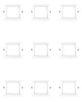 9 Plafon Ourolux Embutir 18w Biv 2700k Quadrado