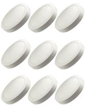 9 Plafon Superled Sobrepor 24w Biv 6500k Redondo Ourolux