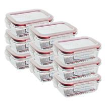 9 Pote Hemertico Vidro Frezzer Micro-ondas Organizador 640ml 9 Pote Hemertico Vidro Frezzer Micro-ondas Organizador 640ml