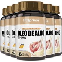 9 Potes Óleo de Alho 500mg 60cps Fitoprime