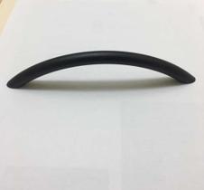 9 Puxador Colorido Arco Preto Fosco 128 Mm Para Móveis