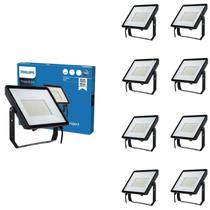 9 Refletor Led 200w Philips 6500k IP65 Bivolt Alumínio PT
