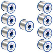 9 Rolos Estanho Para Solda Eletrônica 1mm 60x40 Cobixc 9 Rolos Estanho Para Solda Eletrônica 1mm 60x40 Cobixc