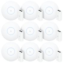 9 Roteadores Wi-Fi 6 Access Point 3.0 Gbps + 9 Injetores PoE 9 U6+ Ubiquiti C/ 9 Fontes 48V 15W 9 Roteadores Wi-Fi 6 Access Point 3.0 Gbps + 9 Injetores PoE 9 U6+ Ubiquiti C/ 9 Fontes 48V 15W