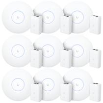 9 Roteadores Wi-Fi 6 Access Point 3.0 Gbps + 9 Injetores PoE+ 9 U6+ Ubiquiti C/ 9 Fontes 48V 30W 9 Roteadores Wi-Fi 6 Access Point 3.0 Gbps + 9 Injetores PoE+ 9 U6+ Ubiquiti C/ 9 Fontes 48V 30W