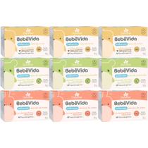 9 Sabonete Vegetal Camomila Arroz Aveia 90G Bebe Vida