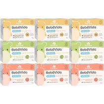 9 Sabonete Vegetal Camomila Arroz Aveia 90G Bebe Vida