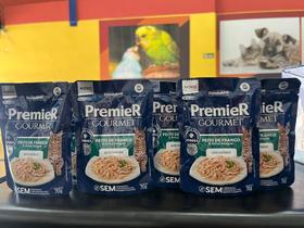 9 sachês Premier Gourmet para Gatos Sabor Peito de Frango e Arroz Integral, Premier Pet, 70g 9 sachês Premier Gourmet para Gatos Sabor Peito de Frango e Arroz Integral, Premier Pet, 70g
