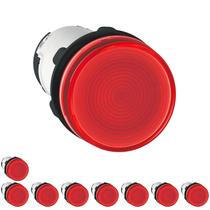 9 Sinaleiro Plástico 22mm Para Lâmpada Ba9s 250v Schneider Vermelho 9 Sinaleiro Plástico 22mm Para Lâmpada Ba9s 250v Schneider Vermelho