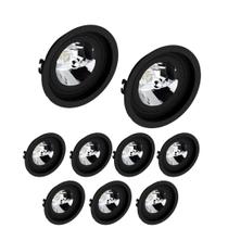 9 Spot Embutido Redondo AR111 GU10 Preto Save Energy 9 Spot Embutido Redondo AR111 GU10 Preto Save Energy