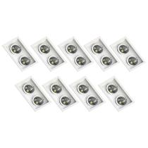 9 Spot Embutir Branco AR70 Base GU10 Save Energy 110/220v