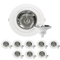 9 Spot Embutir Plana AR111 + Lâmpada LED 12W 4000K Save Energy 9 Spot Embutir Plana AR111 + Lâmpada LED 12W 4000K Save Energy