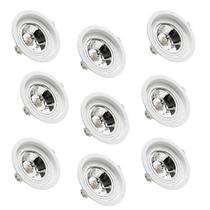 9 Spots GU10 Redondo Recuado Embutir AR111 Save Energy 9 Spots GU10 Redondo Recuado Embutir AR111 Save Energy