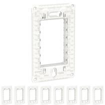 9 Suporte 4x2 P/ Placa - Schneider Orion Até 3 Módulos - Branco