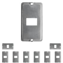 9 Tampa Condulet Fixo Medida 1 Alumínio Tomada Rj Sieg 9 Tampa Condulet Fixo Medida 1 Alumínio Tomada Rj Sieg