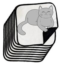 9 Tapetinhos Macios para Dormir Pet Antipulgas 200 Lavagens 45x45 Branco com Borda Preta 9 Tapetinhos Macios para Dormir Pet Antipulgas 200 Lavagens 45x45 Branco com Borda Preta