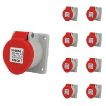 9 Tomada Embutir Newkon 16A 3P+T Steck 380/440V IP44 N4046 9 Tomada Embutir Newkon 16A 3P+T Steck 380/440V IP44 N4046