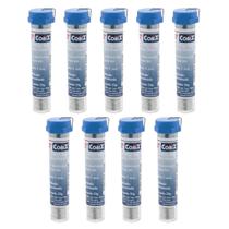 9 Tubos Fio Estanho P/ Solda C/ Fluxo Ra 22g 1,00mm Cobix