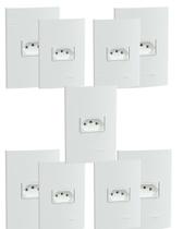 9 un Conjunto de Tomada Branco Fosco 10A 250V SCHNEIDER