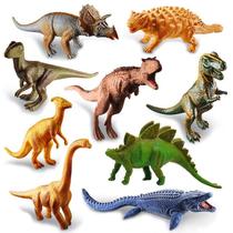 9 Unidades Brinquedo Dinossauro em Vinil Realista Cometa