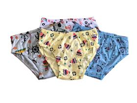 9 Unidades Estampas Sortidas Cueca Infantil 100% Algodão - Ref. 054 9 Unidades Estampas Sortidas Cueca Infantil 100% Algodão - Ref. 054