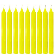 9 Velas Amarelas Oxum Iansã Iemanjá Vela Palito Amarela