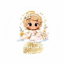 90 Adesivo Anjinha Menina Cachinhos Batismo Lembrancinha 90 Adesivo Anjinha Menina Cachinhos Batismo Lembrancinha