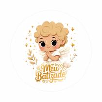 90 Adesivo Anjinho Menino Cachinhos Batismo Lembrancinha 90 Adesivo Anjinho Menino Cachinhos Batismo Lembrancinha