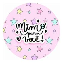90 Adesivos 4cm Frases Um Mimo Para Você
