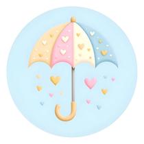 90 Adesivos Chuva De Amor Menino Chuva De Bençãos