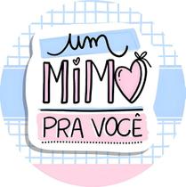 90 Adesivos Etiqueta Papelaria Um Mimo Pra Você Azul E Rosa