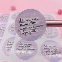 90 Adesivos Fale Com Amor, Queira O Bem 90 Adesivos Fale Com Amor, Queira O Bem
