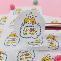 90 Adesivos Mais Amor Por Favor