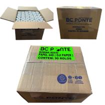 90 Bobinas Térmicas 80x40 Para Cupom Fiscal Impressora PDV, SAT, NFCe Papel OJI Branco Sem BPA Alta Qualidade Pronta Entrega
