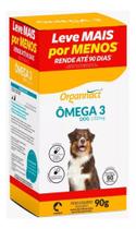 90 Cápsulas Omega 3 Dog 1000mg Organnact 90 Cápsulas Omega 3 Dog 1000mg Organnact