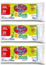 90 Saco de Lixo Perfumado Repelente 30 Litros Embalixo 90 Saco de Lixo Perfumado Repelente 30 Litros Embalixo