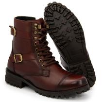 9021GRF Bota feminina cano médio couro nobre natural pinhao