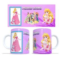 91- Caneca Personalizada Coleção 12 Princesas Disney Aurora