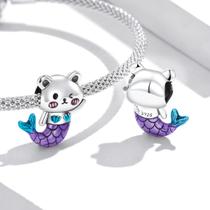 925 Sterling Silver Girls' Bead Bracelets Dangle, Feminino B 925 Sterling Silver Girls' Bead Bracelets Dangle, Feminino B