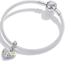 925 Sterling Silver Girls' Bead Bracelets Dangle, Feminino B 925 Sterling Silver Girls' Bead Bracelets Dangle, Feminino B