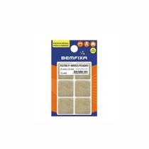 9352 feltro ades quad bege mov pesados 25x25mm 12un - bemfixa