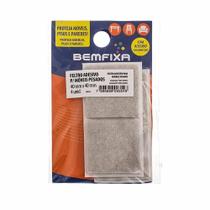 9354 feltro ades quad bege mov pesados 40x40mm 4un - bemfixa