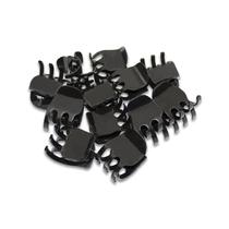 96 Presilha Piranha de Prender Cabelo Tridente Pequena Preto Penteado Cabelereiro