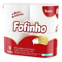 96 Rolos Papel higiênico Fofinho Folha Dupla 30m LUXO FARDO